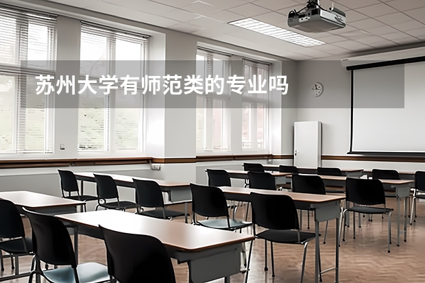 苏州大学有师范类的专业吗