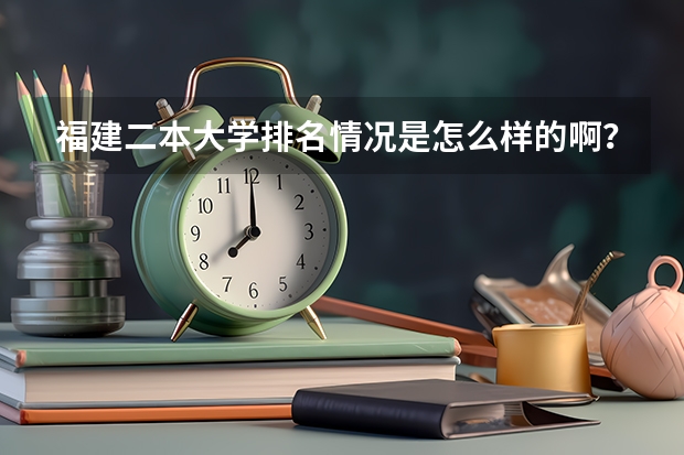 福建二本大学排名情况是怎么样的啊？