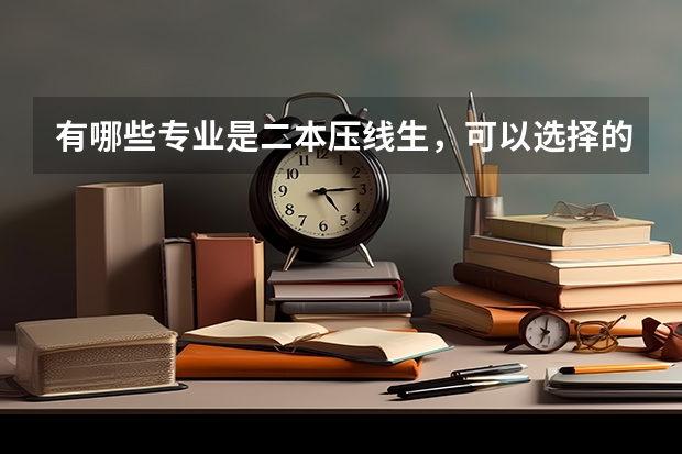 有哪些专业是二本压线生，可以选择的呢？