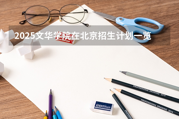 2025文华学院在北京招生计划一览表