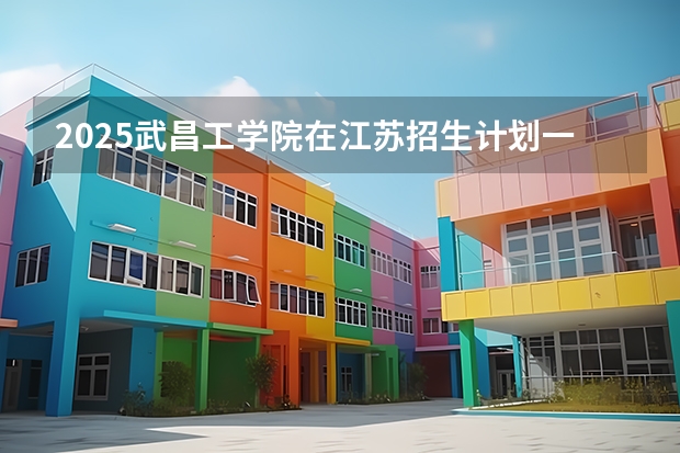 2025武昌工学院在江苏招生计划一览表