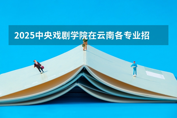 2025中央戏剧学院在云南各专业招生人数一览