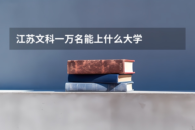 江苏文科一万名能上什么大学