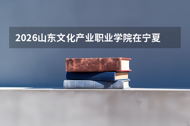 2026山东文化产业职业学院在宁夏招生批次与专业预测