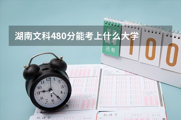 湖南文科480分能考上什么大学