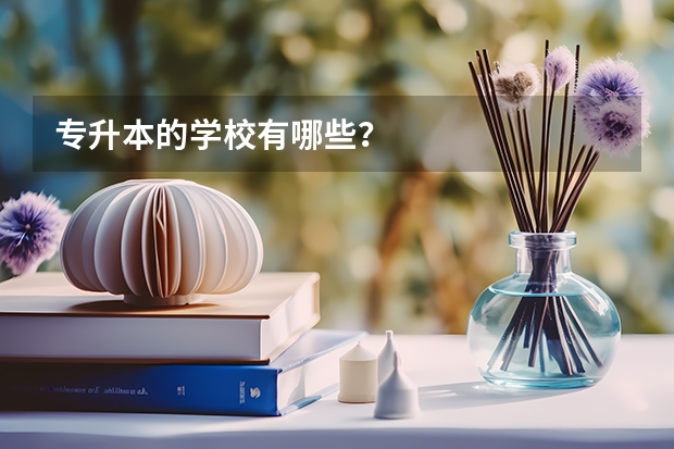 专升本的学校有哪些?