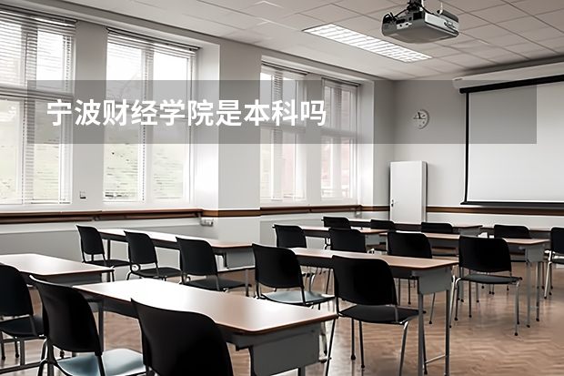 宁波财经学院是本科吗