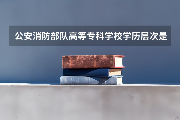 公安消防部队高等专科学校学历层次是什么