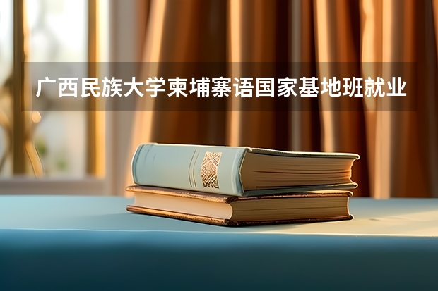 广西民族大学柬埔寨语国家基地班就业情况有什么优势吗