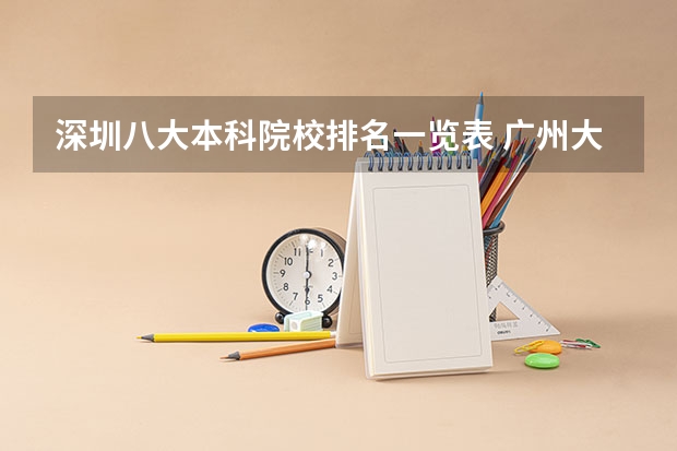 深圳八大本科院校排名一览表 广州大学松田学院代码