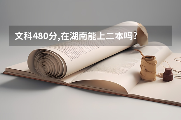 文科480分,在湖南能上二本吗?