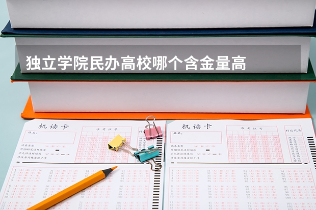 独立学院民办高校哪个含金量高