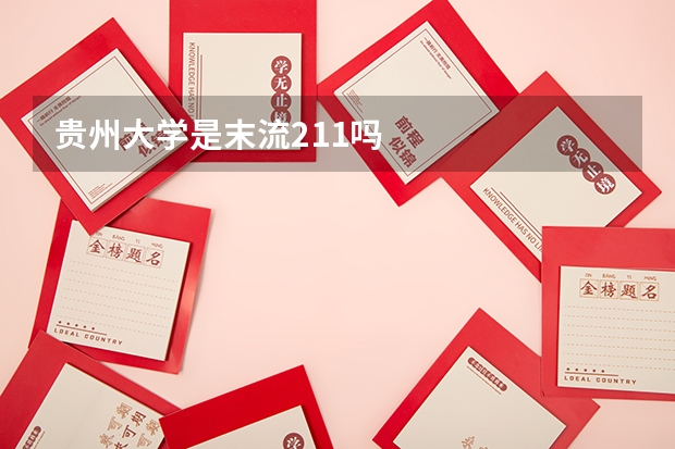 贵州大学是末流211吗