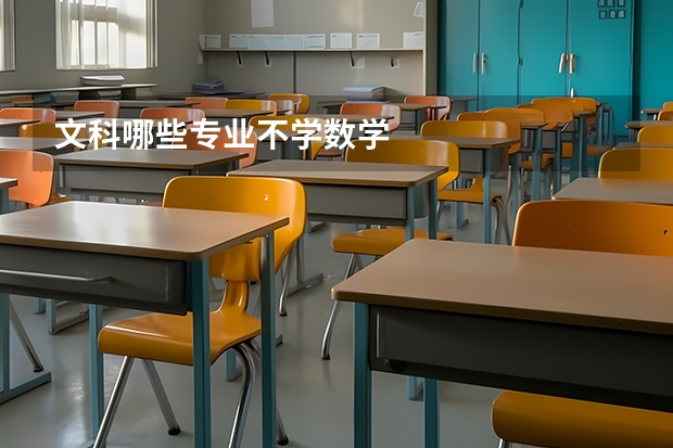 文科哪些专业不学数学