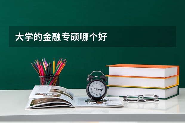 大学的金融专硕哪个好
