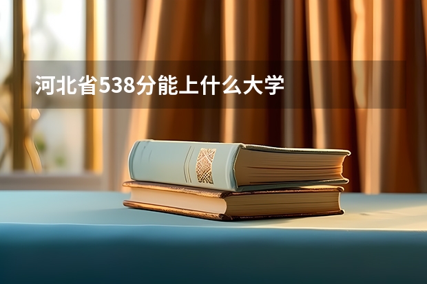 河北省538分能上什么大学