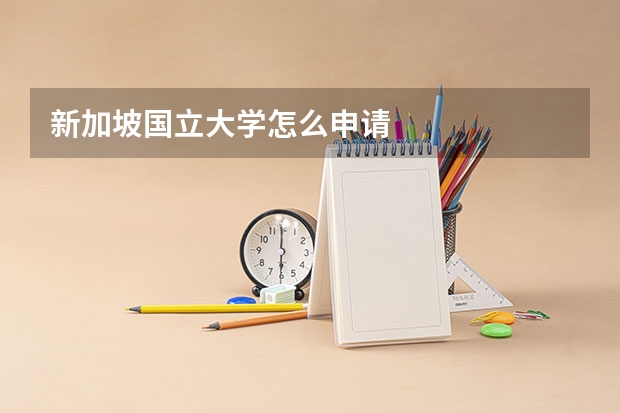 新加坡国立大学怎么申请