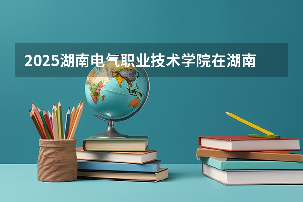 2025湖南电气职业技术学院在湖南招生计划一览表
