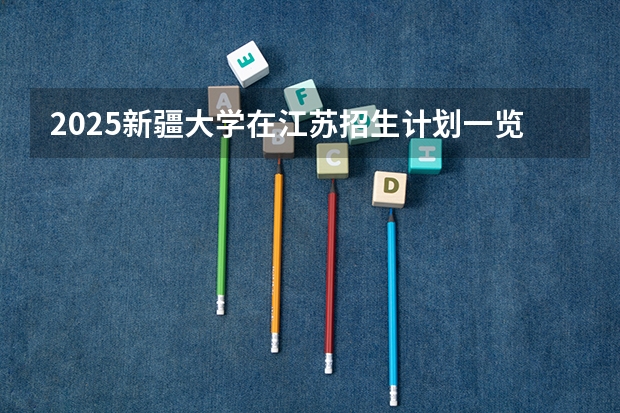 2025新疆大学在江苏招生计划一览表