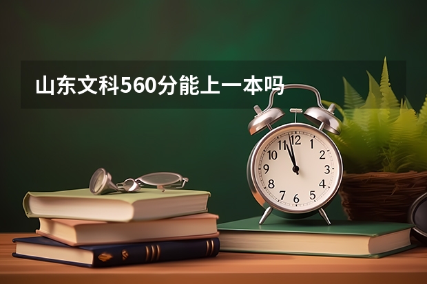 山东文科560分能上一本吗