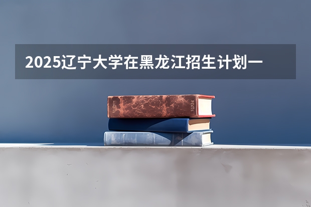 2025辽宁大学在黑龙江招生计划一览表