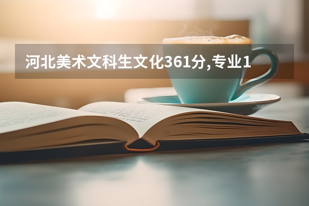河北美术文科生文化361分,专业190分,能去哪些好点的三本
