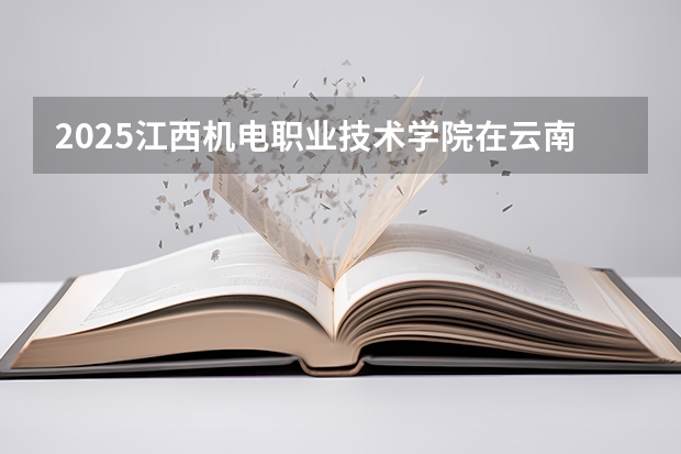 2025江西机电职业技术学院在云南各专业招生人数一览
