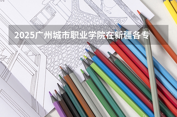 2025广州城市职业学院在新疆各专业招生人数一览
