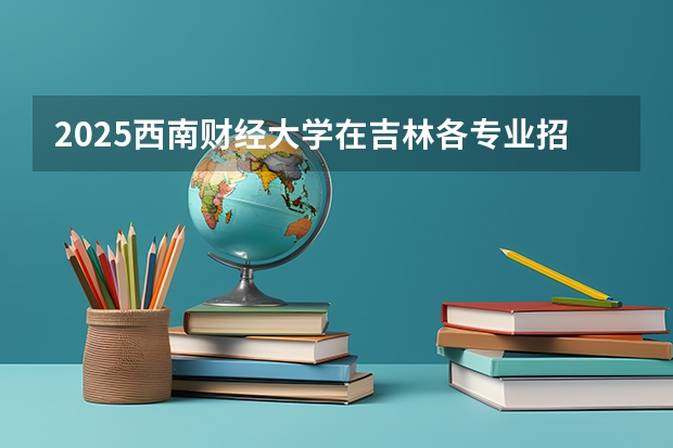 2025西南财经大学在吉林各专业招生人数一览
