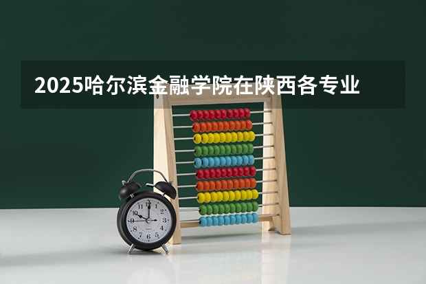 2025哈尔滨金融学院在陕西各专业招生人数一览