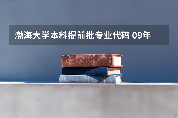 渤海大学本科提前批专业代码 09年广东2A大学中有那几所大学有补录考生的?