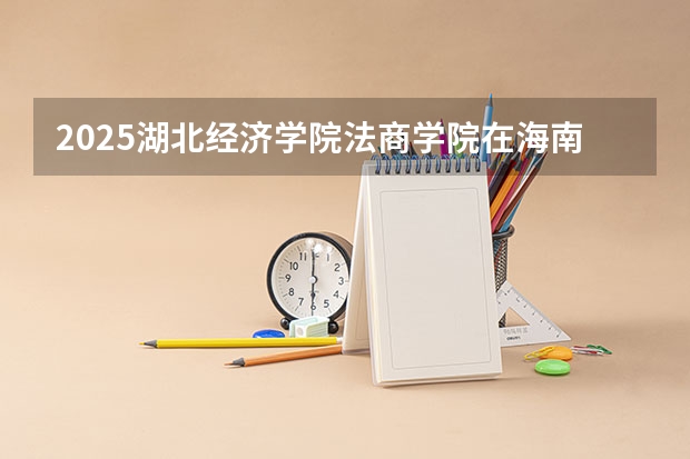 2025湖北经济学院法商学院在海南各专业招生人数一览