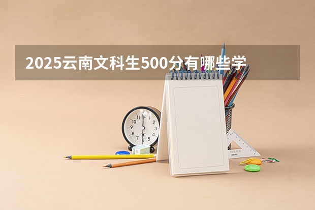 2025云南文科生500分有哪些学校可以选