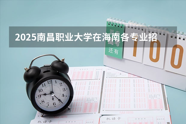 2025南昌职业大学在海南各专业招生人数一览