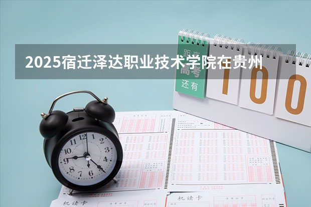 2025宿迁泽达职业技术学院在贵州各专业招生人数一览（2026参考）