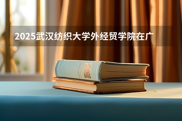 2025武汉纺织大学外经贸学院在广西各专业招生人数一览（2026参考）