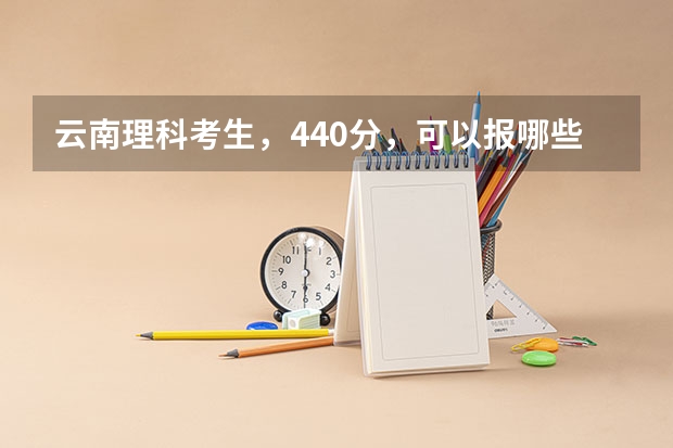 云南理科考生，440分，可以报哪些省外比较好的二本