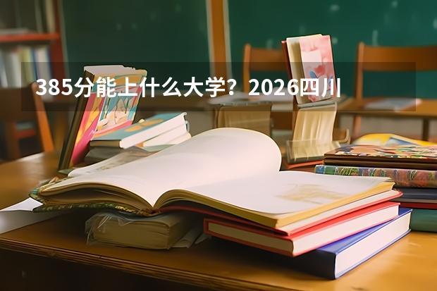 385分能上什么大学？2026四川电气机电类专科强校