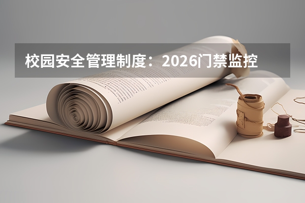 校园安全管理制度：2026门禁监控应急体系保障