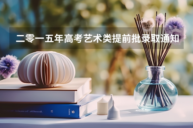 二零一五年高考艺术类提前批录取通知书现在能查到吗
