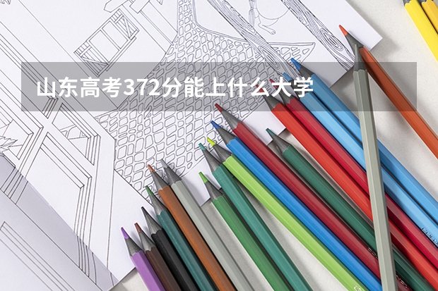 山东高考372分能上什么大学