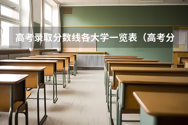 高考录取分数线各大学一览表（高考分数线排名）