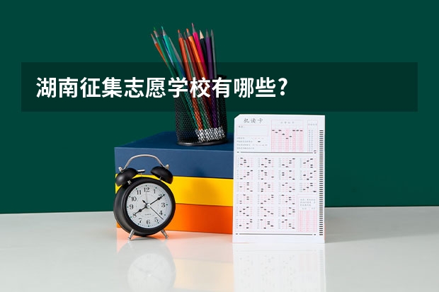 湖南征集志愿学校有哪些?